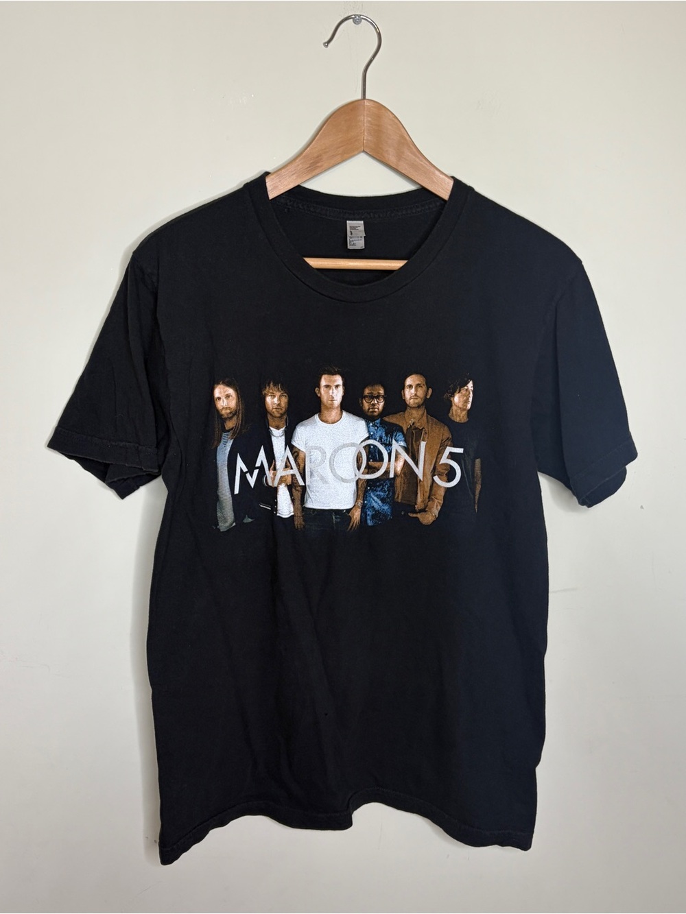 Maroon 5 Black Graphic Band T-Shirt - Classic Crew Neck M